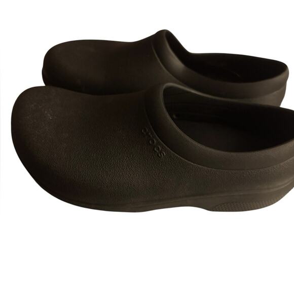 CROCS Black Slip On Comfort Clogs Shoes black womens 8 - Picture 1 of 5